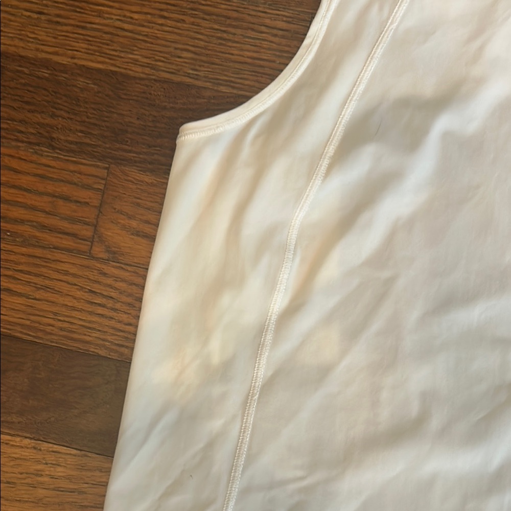 Lululemon Athletica White Muscle Tee Sleeveless Top - Picture 6 of 8